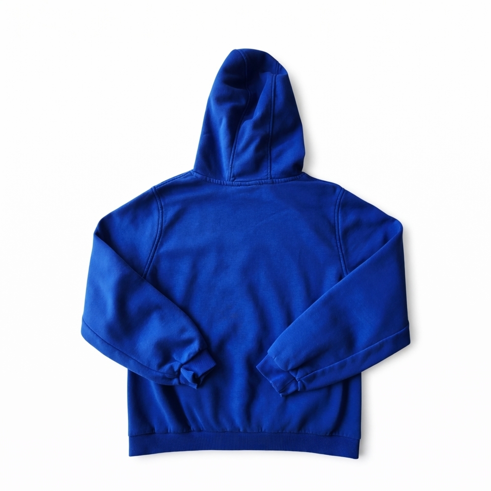 Nike Youth XL Blue Pullover Hoodie Small Swoosh Fleece Sweatshirt Kids - Picture 4 of 8